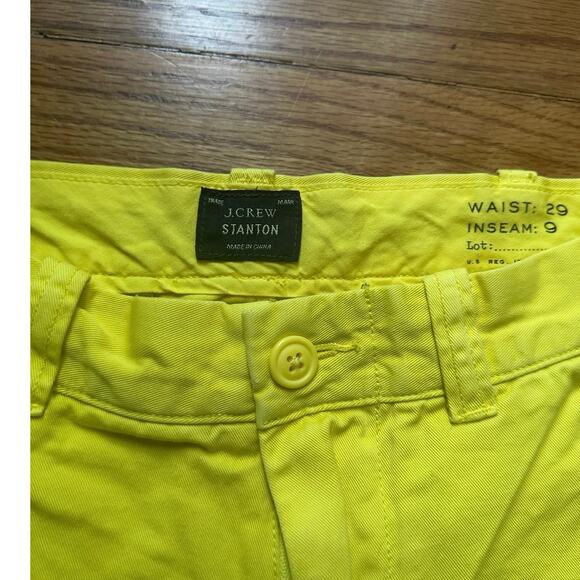 J. Crew Yellow Stanton Shorts - Picture 3 of 9